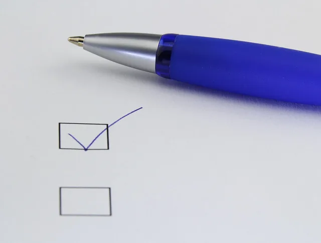 office, selection, write, paper, mark with a cross, done, ballpoint pen, pen, select, checklist, selection list, decide, decision, checklist, checklist, checklist, checklist, checklist. Ecommerce platforms selection checklist: independent UK evidence gates