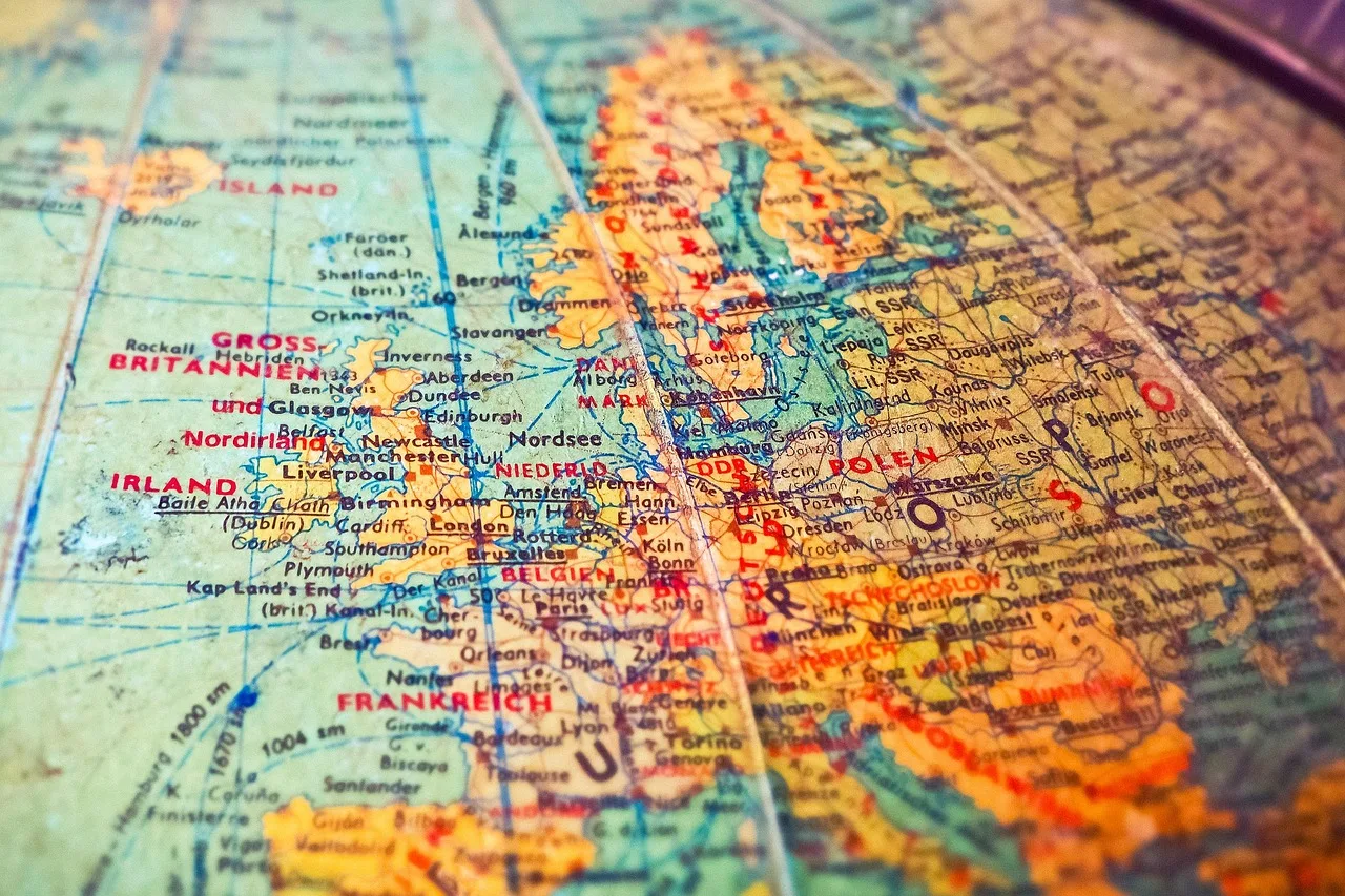 globe, map, countries, borders, old, world map, states, national borders, continents, to travel, world, europe, vintage, retro, flea market, places, atlantic, england, gdr